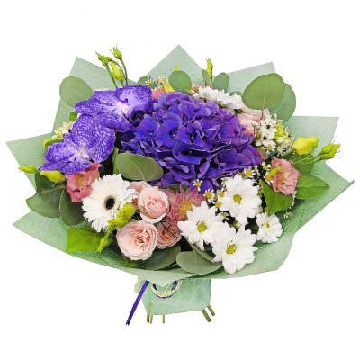 Классический букет свежих цветов «Летняя симфония»